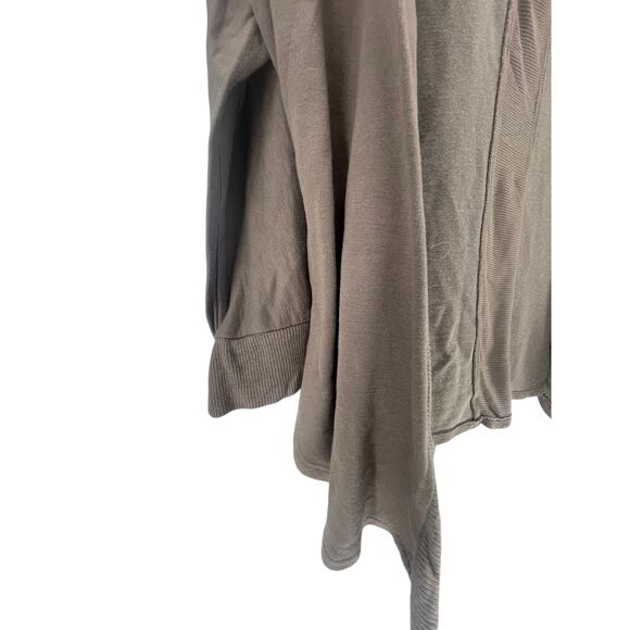 Tresics Brown Open Front Long Sleeve Lightweight Cardigan Sweater Women's Small - Picture 2 of 5